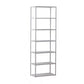 Open Back Bookshelf Contemporary Style Bookcase for Office Study Room 23.6"L x 11.8"W x 70.9"H White Clearhalo 'Bookcases' 'furn' 'furn_bookcases' 'Furniture' 'furniture_bookcases' 'Office Furniture' 5021860