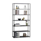 Open Back Bookshelf Contemporary Style Bookcase for Office Study Room 35.4"L x 11.8"W x 70.9"H Black Clearhalo 'Bookcases' 'furn' 'furn_bookcases' 'Furniture' 'furniture_bookcases' 'Office Furniture' 5021863