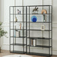 Open Back Bookshelf Contemporary Style Bookcase for Office Study Room Clearhalo 'Bookcases' 'furn' 'furn_bookcases' 'Furniture' 'furniture_bookcases' 'Office Furniture' 5021865