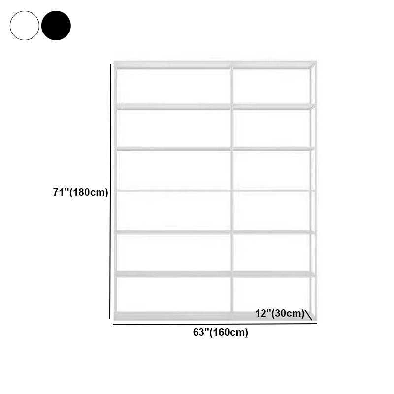 Open Back Bookshelf Contemporary Style Bookcase for Office Study Room Clearhalo 'Bookcases' 'furn' 'furn_bookcases' 'Furniture' 'furniture_bookcases' 'Office Furniture' 5021866