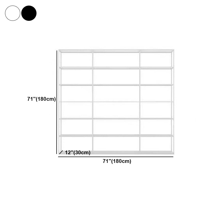 Open Back Bookshelf Contemporary Style Bookcase for Office Study Room Clearhalo 'Bookcases' 'furn' 'furn_bookcases' 'Furniture' 'furniture_bookcases' 'Office Furniture' 5021870