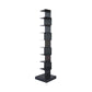 Contemporary Corner Bookcase Geometry Vertical Bookshelf for Living Room 13.8"L x 13.8"W x 63.4"H Black Clearhalo 'Bookcases' 'furn' 'furn_bookcases' 'Furniture' 'furniture_bookcases' 'Office Furniture' 5021877