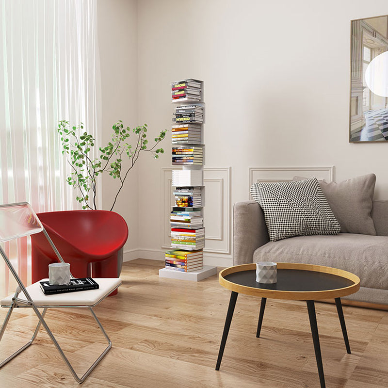 Contemporary Corner Bookcase Geometry Vertical Bookshelf for Living Room Clearhalo 'Bookcases' 'furn' 'furn_bookcases' 'Furniture' 'furniture_bookcases' 'Office Furniture' 5021888