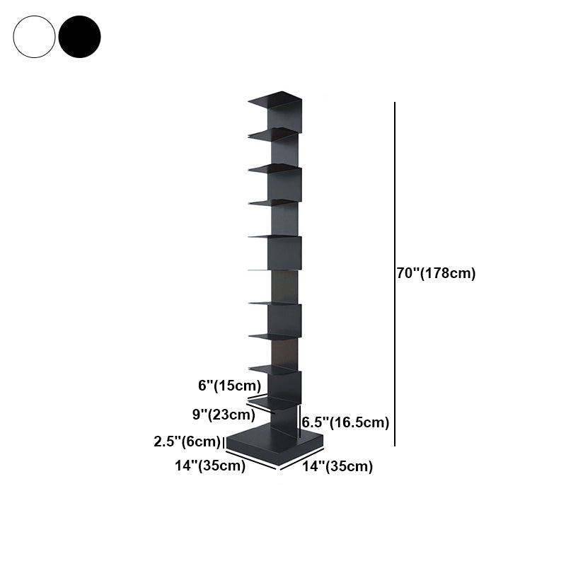 Contemporary Corner Bookcase Geometry Vertical Bookshelf for Living Room Clearhalo 'Bookcases' 'furn' 'furn_bookcases' 'Furniture' 'furniture_bookcases' 'Office Furniture' 5021899