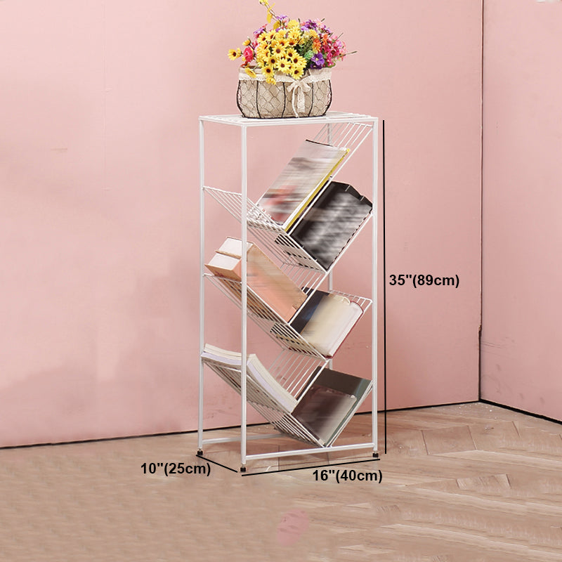 Contemporary Corner Bookcase Geometry Vertical Bookshelf for Living Room Clearhalo 'Bookcases' 'furn' 'furn_bookcases' 'Furniture' 'furniture_bookcases' 'Office Furniture' 5021900