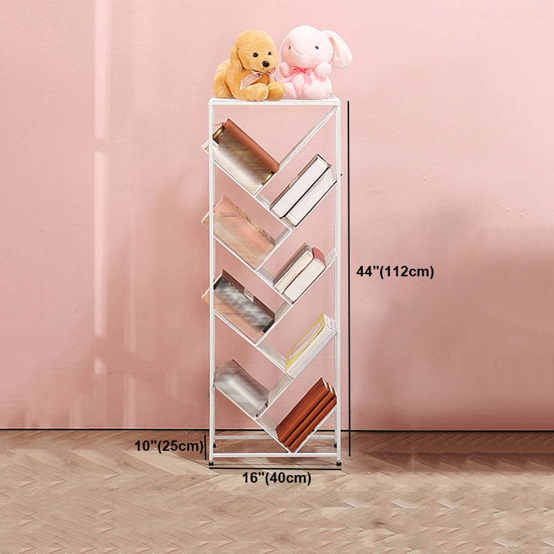 Contemporary Corner Bookcase Geometry Vertical Bookshelf for Living Room Clearhalo 'Bookcases' 'furn' 'furn_bookcases' 'Furniture' 'furniture_bookcases' 'Office Furniture' 5021901