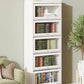 Urban Vertical Standard Bookcase White Manufactured Wood Bookshelf with Glass Doors Clearhalo 'Bookcases' 'furn' 'furn_bookcases' 'Furniture' 'furniture_bookcases' 'Office Furniture' 5021903