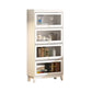 Urban Vertical Standard Bookcase White Manufactured Wood Bookshelf with Glass Doors 31.5"L x 13.9"W x 66.8"H Clearhalo 'Bookcases' 'furn' 'furn_bookcases' 'Furniture' 'furniture_bookcases' 'Office Furniture' 5021913