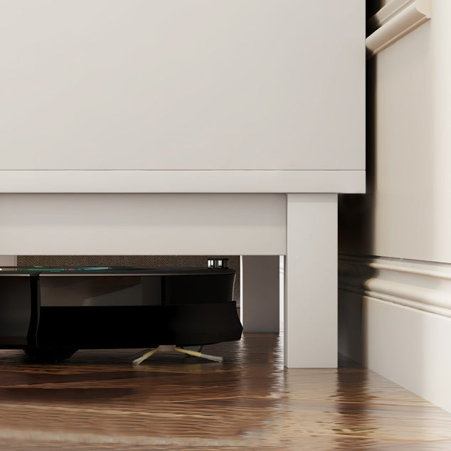 Urban Vertical Standard Bookcase White Manufactured Wood Bookshelf with Glass Doors Clearhalo 'Bookcases' 'furn' 'furn_bookcases' 'Furniture' 'furniture_bookcases' 'Office Furniture' 5021916