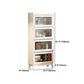 Urban Vertical Standard Bookcase White Manufactured Wood Bookshelf with Glass Doors Clearhalo 'Bookcases' 'furn' 'furn_bookcases' 'Furniture' 'furniture_bookcases' 'Office Furniture' 5021921