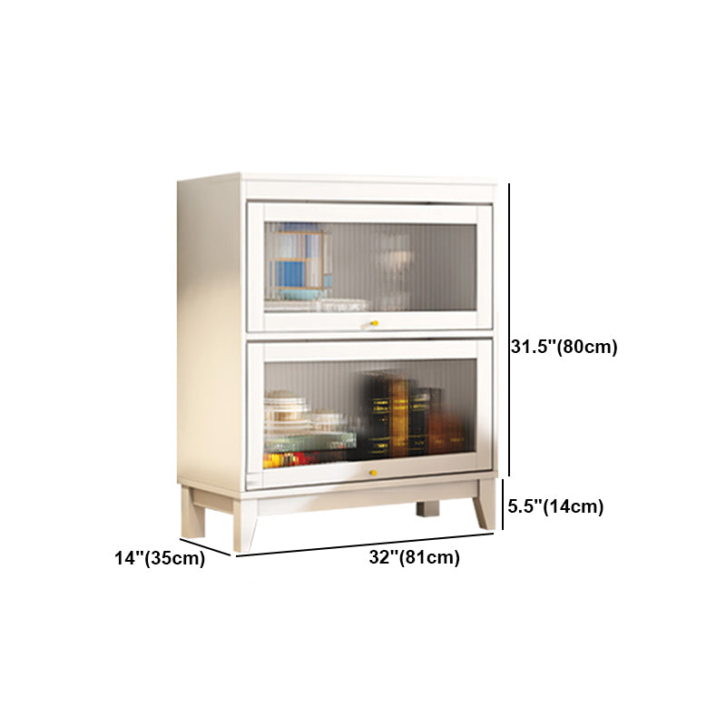 Urban Vertical Standard Bookcase White Manufactured Wood Bookshelf with Glass Doors Clearhalo 'Bookcases' 'furn' 'furn_bookcases' 'Furniture' 'furniture_bookcases' 'Office Furniture' 5021923