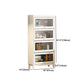 Urban Vertical Standard Bookcase White Manufactured Wood Bookshelf with Glass Doors Clearhalo 'Bookcases' 'furn' 'furn_bookcases' 'Furniture' 'furniture_bookcases' 'Office Furniture' 5021925