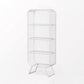 Iron Modern Standard Bookshelf Closed Back Vertical Bookcase for Home 23.6"L x 11.8"W x 59.1"H White Clearhalo 'Bookcases' 'furn' 'furn_bookcases' 'Furniture' 'furniture_bookcases' 'Office Furniture' 5021937