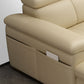 Genuine Leather Sectional Sofa 35.43"High Cushion Back Sofa with Storage,Beige Clearhalo 'furn' 'furn_sectionals' 'Furniture' 'furniture_sectionals' 'Living Room Furniture' 'Sectionals' 5022716
