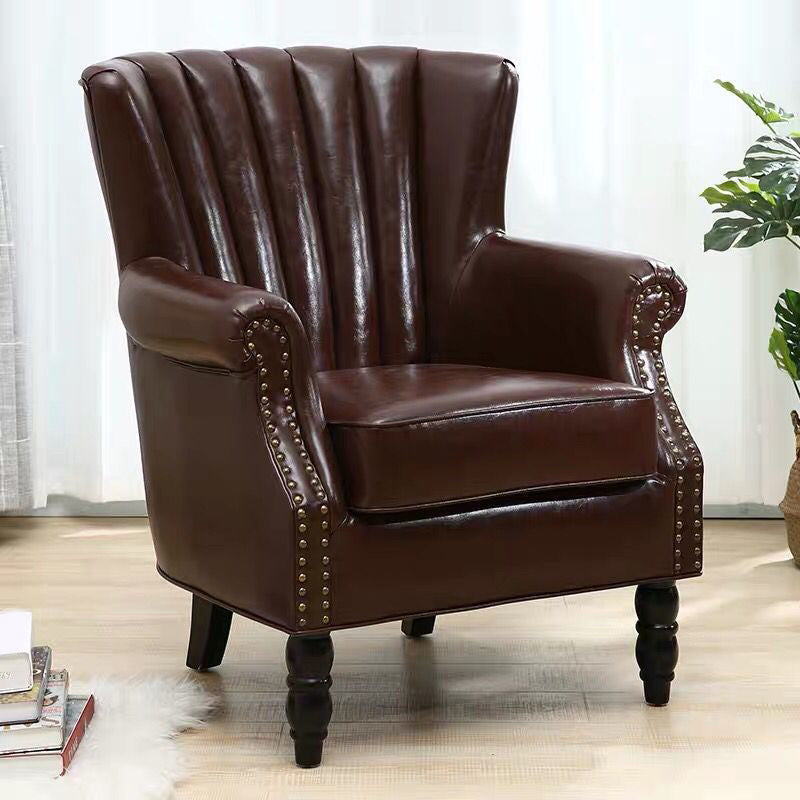 Removable Cushions Chair29.5" L x29.1"W x35.0"H Basic Four Legs Chair Clearhalo 'Accent Chairs' 'accent_chairs' 'Chairs & Seating' 'Furniture' 'furniture_accent_chairs' 'Living Room Furniture' 5022779