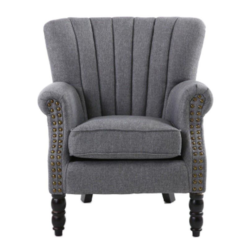 Removable Cushions Chair29.5" L x29.1"W x35.0"H Basic Four Legs Chair Clearhalo 'Accent Chairs' 'accent_chairs' 'Chairs & Seating' 'Furniture' 'furniture_accent_chairs' 'Living Room Furniture' 5022781
