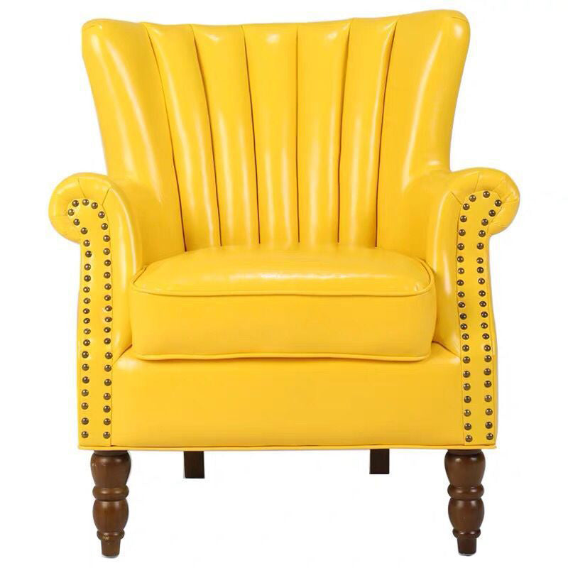 Removable Cushions Chair29.5" L x29.1"W x35.0"H Basic Four Legs Chair Clearhalo 'Accent Chairs' 'accent_chairs' 'Chairs & Seating' 'Furniture' 'furniture_accent_chairs' 'Living Room Furniture' 5022782