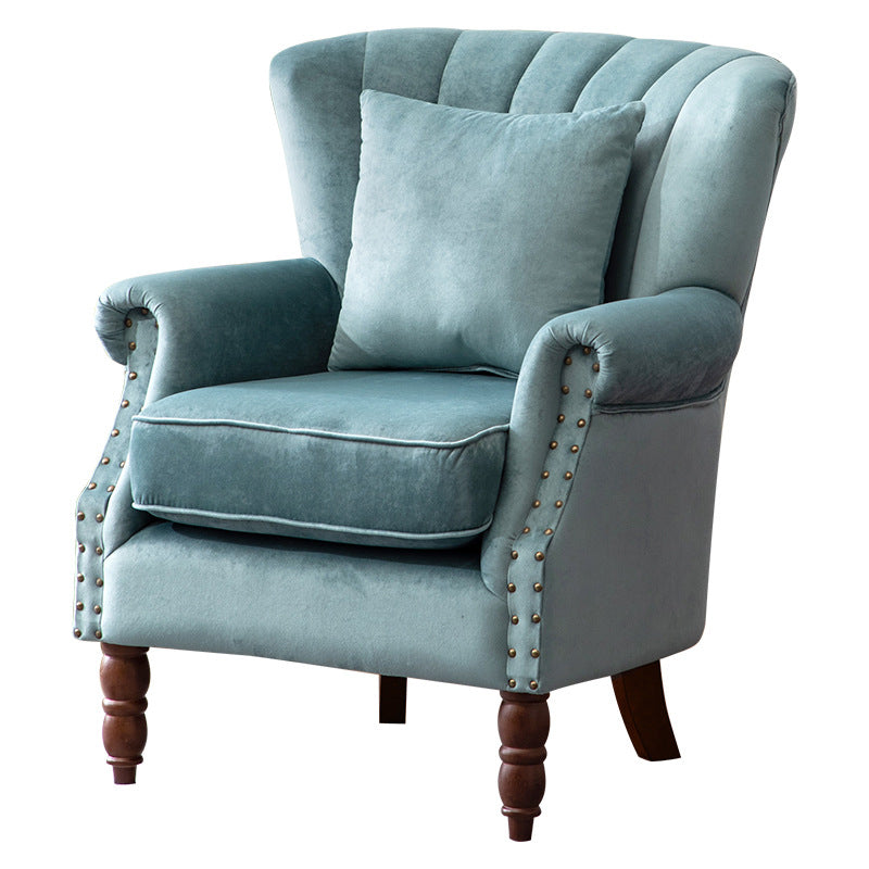 Removable Cushions Chair29.5" L x29.1"W x35.0"H Basic Four Legs Chair Clearhalo 'Accent Chairs' 'accent_chairs' 'Chairs & Seating' 'Furniture' 'furniture_accent_chairs' 'Living Room Furniture' 5022783