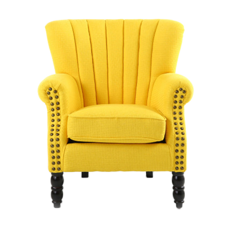 Removable Cushions Chair29.5" L x29.1"W x35.0"H Basic Four Legs Chair Clearhalo 'Accent Chairs' 'accent_chairs' 'Chairs & Seating' 'Furniture' 'furniture_accent_chairs' 'Living Room Furniture' 5022784