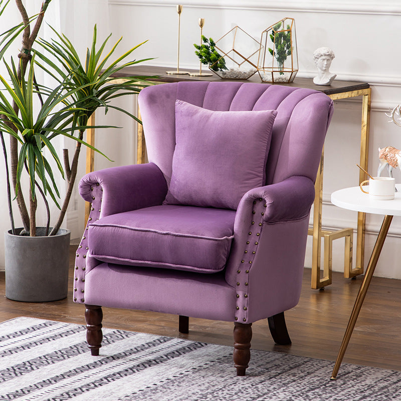 Removable Cushions Chair29.5" L x29.1"W x35.0"H Basic Four Legs Chair Clearhalo 'Accent Chairs' 'accent_chairs' 'Chairs & Seating' 'Furniture' 'furniture_accent_chairs' 'Living Room Furniture' 5022789