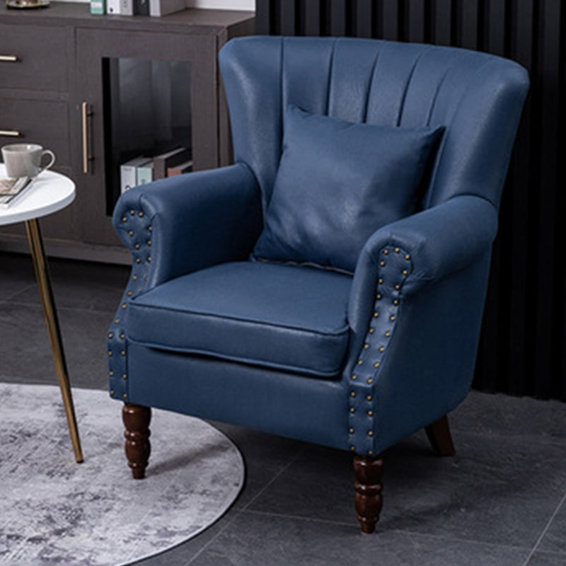 Removable Cushions Chair29.5" L x29.1"W x35.0"H Basic Four Legs Chair Clearhalo 'Accent Chairs' 'accent_chairs' 'Chairs & Seating' 'Furniture' 'furniture_accent_chairs' 'Living Room Furniture' 5022790