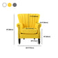 Removable Cushions Chair29.5" L x29.1"W x35.0"H Basic Four Legs Chair Clearhalo 'Accent Chairs' 'accent_chairs' 'Chairs & Seating' 'Furniture' 'furniture_accent_chairs' 'Living Room Furniture' 5022791