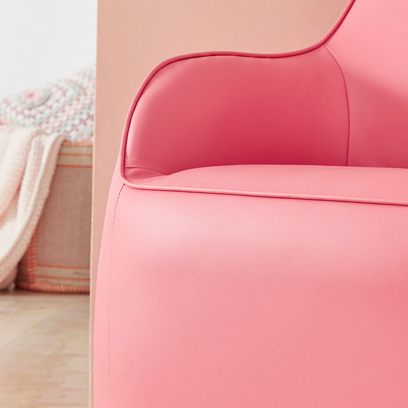 PU Chair Arms Included Basic Four Legs Chair for Living Room Clearhalo 'Accent Chairs' 'accent_chairs' 'Chairs & Seating' 'furn' 'furn_accent_chairs' 'Furniture' 'furniture_accent_chairs' 'Living Room Furniture' 5022808