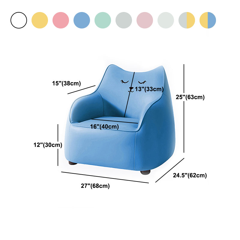 PU Chair Arms Included Basic Four Legs Chair for Living Room Clearhalo 'Accent Chairs' 'accent_chairs' 'Chairs & Seating' 'furn' 'furn_accent_chairs' 'Furniture' 'furniture_accent_chairs' 'Living Room Furniture' 5022819