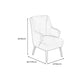 Arms Included Chair 25.1" L X29.5"W X35.8H Basic Four Legs Chair Clearhalo 'Accent Chairs' 'accent_chairs' 'Chairs & Seating' 'Furniture' 'furniture_accent_chairs' 'Living Room Furniture' 5022834
