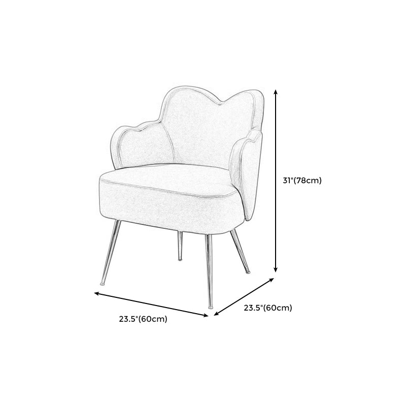 Arms Included Chair 23.6" L X23.6"W X30.7"H Basic Four Legs Chair Clearhalo 'Accent Chairs' 'accent_chairs' 'Chairs & Seating' 'Furniture' 'furniture_accent_chairs' 'Living Room Furniture' 5022850