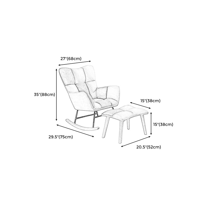 Arms Included Chair 26.7" L X29.5"W X34.6"H Chair for Living Room Clearhalo 'Accent Chairs' 'accent_chairs' 'Chairs & Seating' 'furn' 'furn_accent_chairs' 'Furniture' 'furniture_accent_chairs' 'Living Room Furniture' 5022890