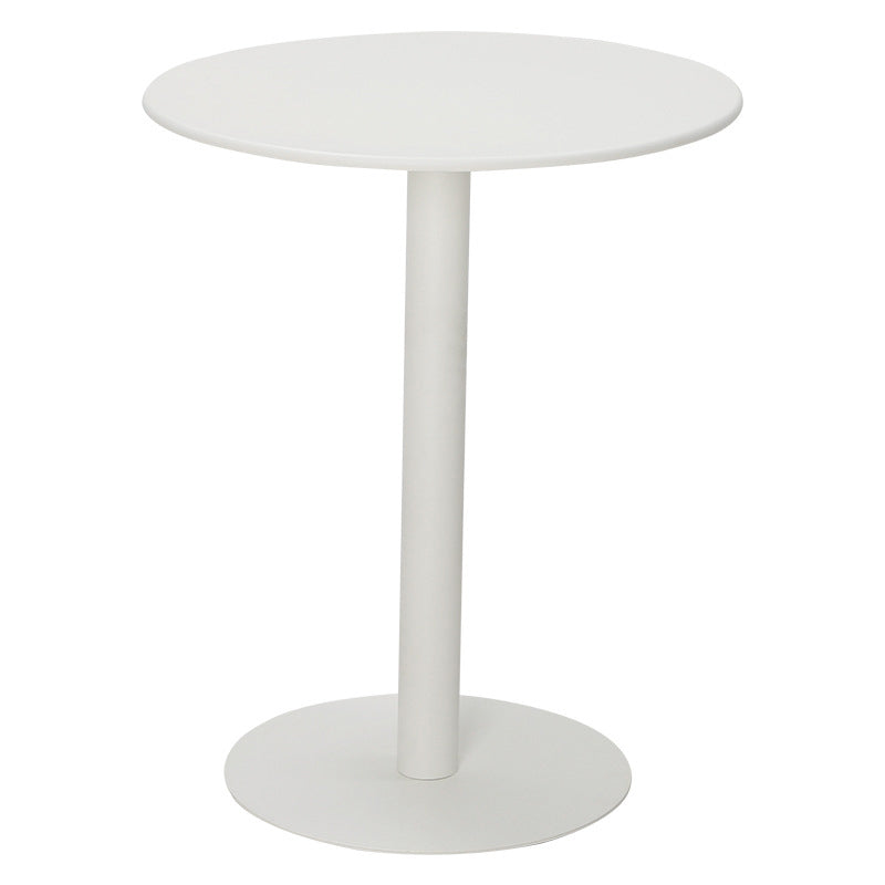 Pedestal Base Design Cocktail Table Multi-color Selection of Round Metal Coffee Table Matte White Clearhalo 'Coffee & Accent Tables' 'Coffee Tables' 'coffee_tables' 'furn' 'furn_coffee_tables' 'Furniture' 'furniture_coffee_tables' 'Living Room Furniture' 5022976