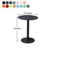 Pedestal Base Design Cocktail Table Multi-color Selection of Round Metal Coffee Table Clearhalo 'Coffee & Accent Tables' 'Coffee Tables' 'coffee_tables' 'furn' 'furn_coffee_tables' 'Furniture' 'furniture_coffee_tables' 'Living Room Furniture' 5022995