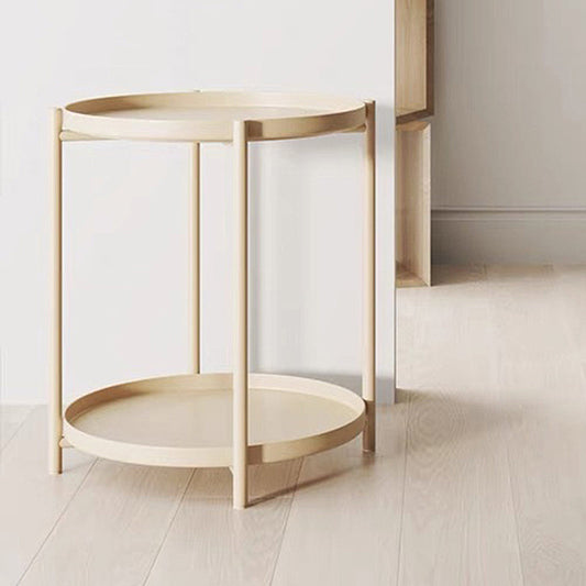 4 Legs Base Design Cocktail Table Multi-color Selection of Metal Iron Round Coffee Table Clearhalo 'Coffee & Accent Tables' 'Coffee Tables' 'coffee_tables' 'furn' 'furn_coffee_tables' 'Furniture' 'furniture_coffee_tables' 'Living Room Furniture' 5023070