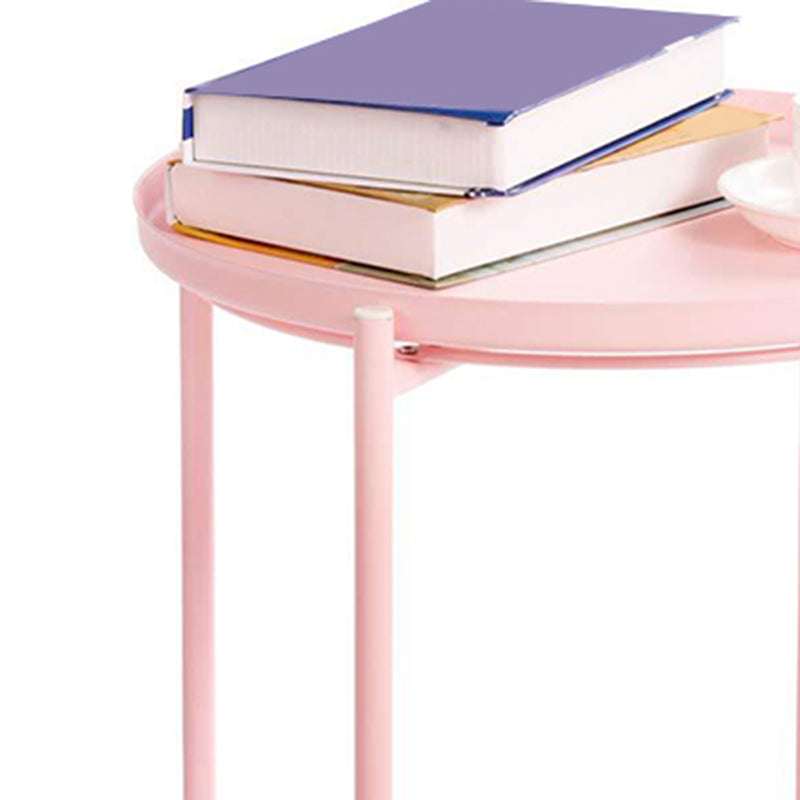 4 Legs Base Design Cocktail Table Multi-color Selection of Metal Iron Round Coffee Table Clearhalo 'Coffee & Accent Tables' 'Coffee Tables' 'coffee_tables' 'furn' 'furn_coffee_tables' 'Furniture' 'furniture_coffee_tables' 'Living Room Furniture' 5023076
