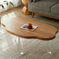 Nordic Style Cocktail Table Pine Material Wood ColorFree Shape Coffee Table Plastic Acrylic 43"L x 31.5"W x 16"H Clearhalo 'Coffee & Accent Tables' 'Coffee Tables' 'coffee_tables' 'furn' 'furn_coffee_tables' 'Furniture' 'furniture_coffee_tables' 'Living Room Furniture' 5023110