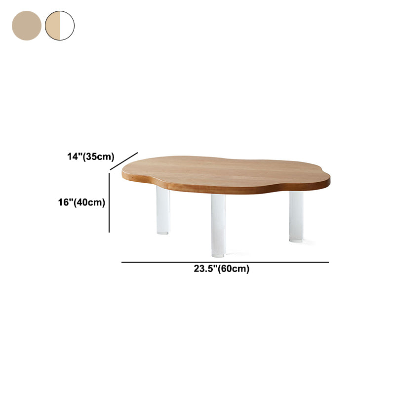 Nordic Style Cocktail Table Pine Material Wood ColorFree Shape Coffee Table Clearhalo 'Coffee & Accent Tables' 'Coffee Tables' 'coffee_tables' 'furn' 'furn_coffee_tables' 'Furniture' 'furniture_coffee_tables' 'Living Room Furniture' 5023122