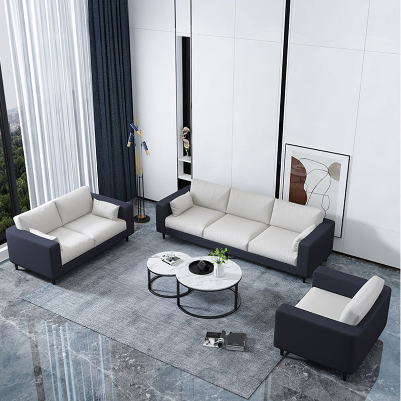 29.53"H Linen Square Arm Modern Sofa with Loose Back for Living Room, Apartment Clearhalo 'furn' 'furn_sofas' 'Furniture' 'furniture_sofas' 'Living Room Furniture' 'Sofa' 'sofas' 5023165