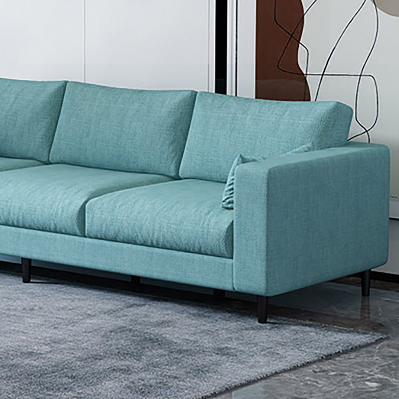 29.53"H Linen Square Arm Modern Sofa with Loose Back for Living Room, Apartment Clearhalo 'furn' 'furn_sofas' 'Furniture' 'furniture_sofas' 'Living Room Furniture' 'Sofa' 'sofas' 5023169