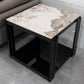 Square Marble Side Table Contemporary Black Storage Side Table Clearhalo 'Coffee & Accent Tables' 'End & Side Tables' 'end_side_table' 'end_side_tables' 'furn' 'furn_end_side_tables' 'Furniture' 'furniture_end_side_table' 'Living Room Furniture' 5023221
