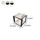 Square Marble Side Table Contemporary Black Storage Side Table Clearhalo 'Coffee & Accent Tables' 'End & Side Tables' 'end_side_table' 'end_side_tables' 'furn' 'furn_end_side_tables' 'Furniture' 'furniture_end_side_table' 'Living Room Furniture' 5023230