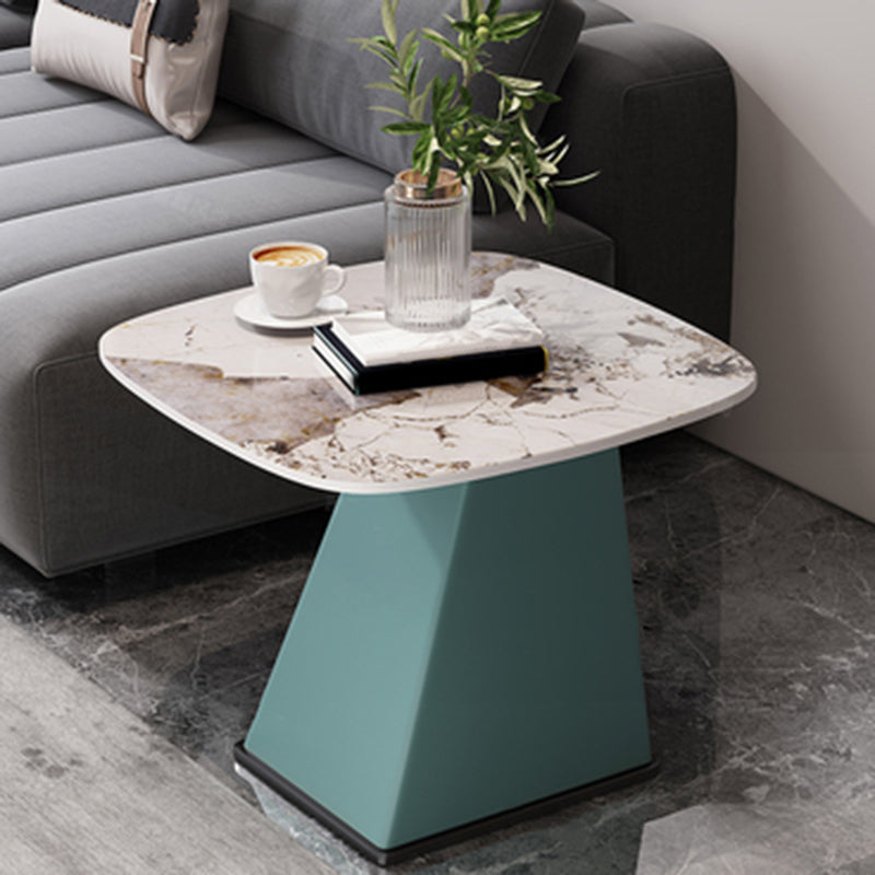 23.6" Floor Solid Wood Side Table Modern Multi - Color Marble Side Accent Table Green Black White Grey Clearhalo 'Coffee & Accent Tables' 'End & Side Tables' 'end_side_table' 'end_side_tables' 'furn' 'furn_end_side_tables' 'Furniture' 'furniture_end_side_table' 'Living Room Furniture' 5023243