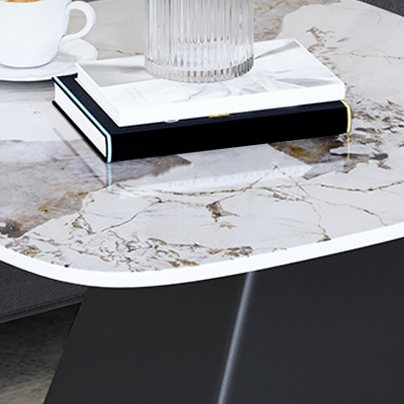 23.6" Floor Solid Wood Side Table Modern Multi - Color Marble Side Accent Table Clearhalo 'Coffee & Accent Tables' 'End & Side Tables' 'end_side_table' 'end_side_tables' 'furn' 'furn_end_side_tables' 'Furniture' 'furniture_end_side_table' 'Living Room Furniture' 5023246