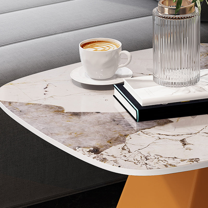 23.6" Floor Solid Wood Side Table Modern Multi - Color Marble Side Accent Table Clearhalo 'Coffee & Accent Tables' 'End & Side Tables' 'end_side_table' 'end_side_tables' 'furn' 'furn_end_side_tables' 'Furniture' 'furniture_end_side_table' 'Living Room Furniture' 5023248