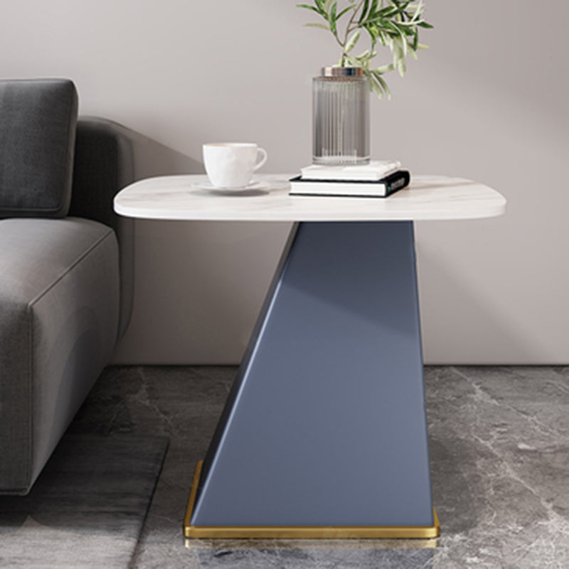 23.6" Floor Solid Wood Side Table Modern Multi - Color Marble Side Accent Table Blue Gold White Clearhalo 'Coffee & Accent Tables' 'End & Side Tables' 'end_side_table' 'end_side_tables' 'furn' 'furn_end_side_tables' 'Furniture' 'furniture_end_side_table' 'Living Room Furniture' 5023251