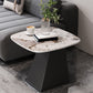 23.6" Floor Solid Wood Side Table Modern Multi - Color Marble Side Accent Table Black White Grey Clearhalo 'Coffee & Accent Tables' 'End & Side Tables' 'end_side_table' 'end_side_tables' 'furn' 'furn_end_side_tables' 'Furniture' 'furniture_end_side_table' 'Living Room Furniture' 5023252