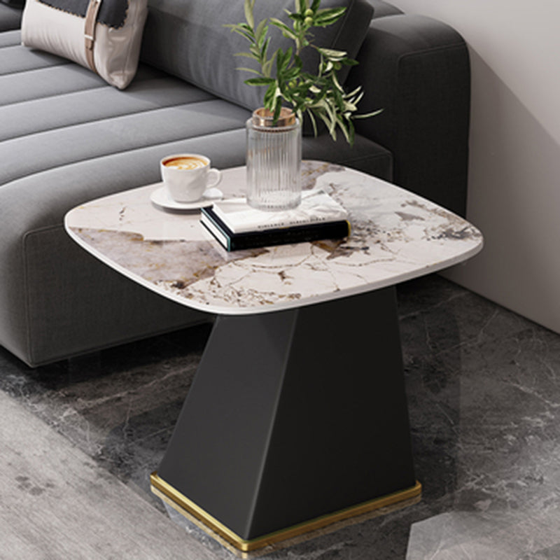 23.6" Floor Solid Wood Side Table Modern Multi - Color Marble Side Accent Table Black Gold White Grey Clearhalo 'Coffee & Accent Tables' 'End & Side Tables' 'end_side_table' 'end_side_tables' 'furn' 'furn_end_side_tables' 'Furniture' 'furniture_end_side_table' 'Living Room Furniture' 5023256