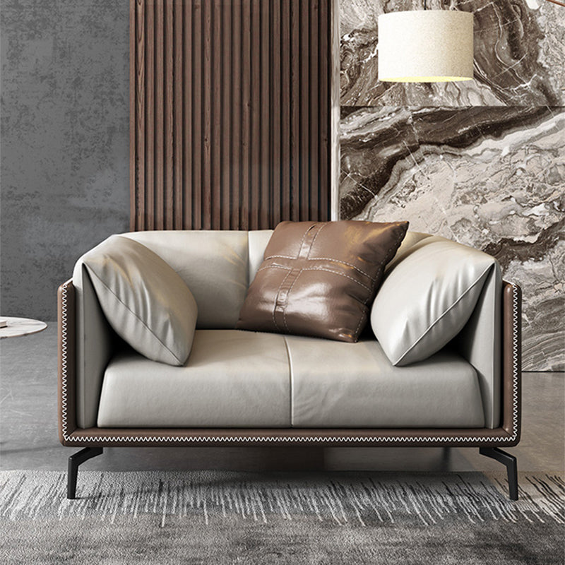 2125598427.56" H Pillow Top Arm Modern Sofa with Cushions Light-grey Standard Sofa 47"L x 37.5"W x 27.5"H Clearhalo 'furn' 'furn_sofas' 'Furniture' 'furniture_sofas' 'Living Room Furniture' 'Sofa' 'sofas' 5027756