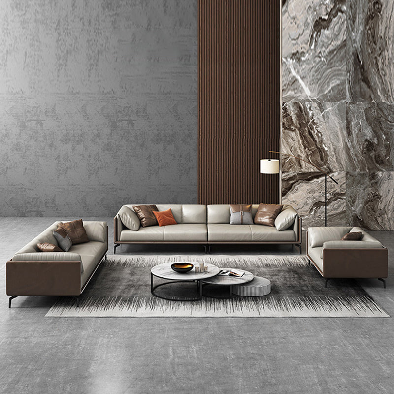 2125598427.56" H Pillow Top Arm Modern Sofa with Cushions Light-grey Standard Sofa Clearhalo 'furn' 'furn_sofas' 'Furniture' 'furniture_sofas' 'Living Room Furniture' 'Sofa' 'sofas' 5027757