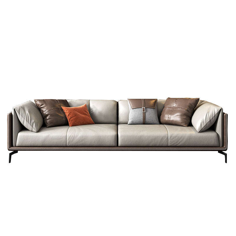 2125598427.56" H Pillow Top Arm Modern Sofa with Cushions Light-grey Standard Sofa Clearhalo 'furn' 'furn_sofas' 'Furniture' 'furniture_sofas' 'Living Room Furniture' 'Sofa' 'sofas' 5027761